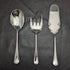 Around 1920 English antique silver plate serving cutlery 3-piece set in case